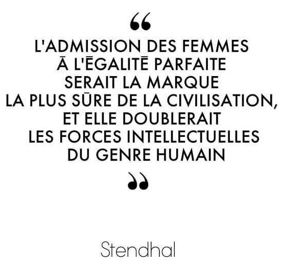 citation stendhal égalité